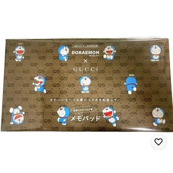 Unisex Gucci Doraemon Memo Pad Brown - Picture 5 of 5